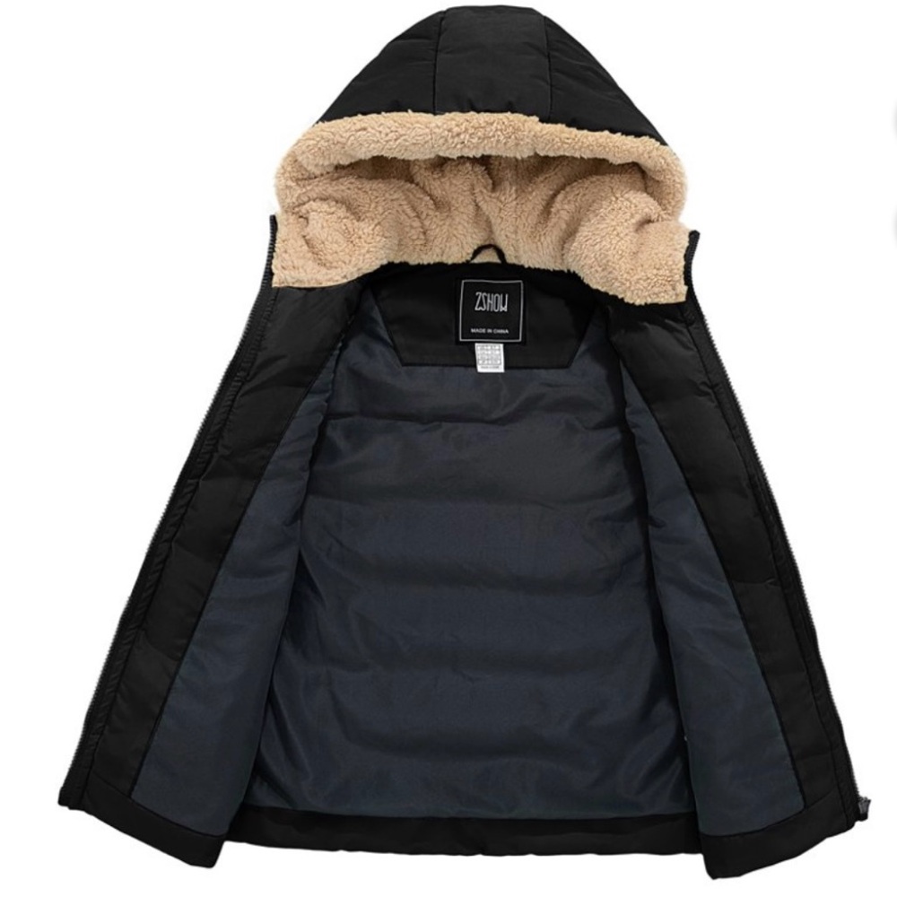 ZSHOW Women’s Warm Puffer Vest Thick Padded Fleece Lined WinterJacket with Hoodi - Picture 3 of 11